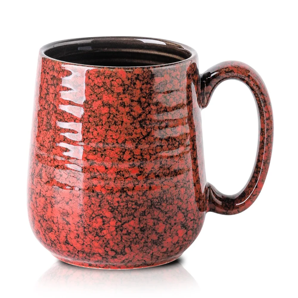 HASENSE Coffee Mugs, 20 oz, Red
