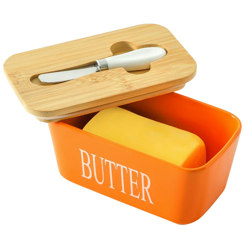 HASENSE Butter Dish, Orange