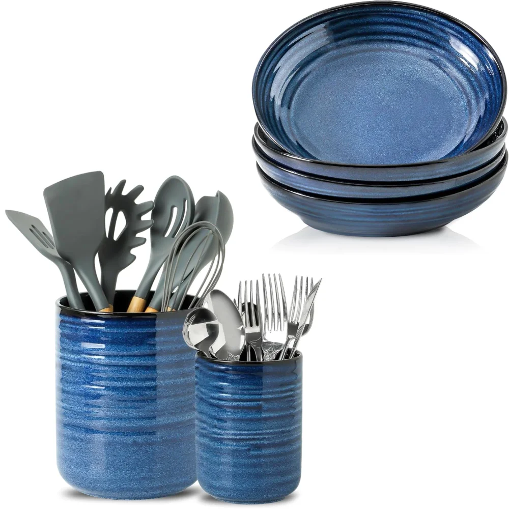 HASENSE Utensil Crock & Bowl Bundle