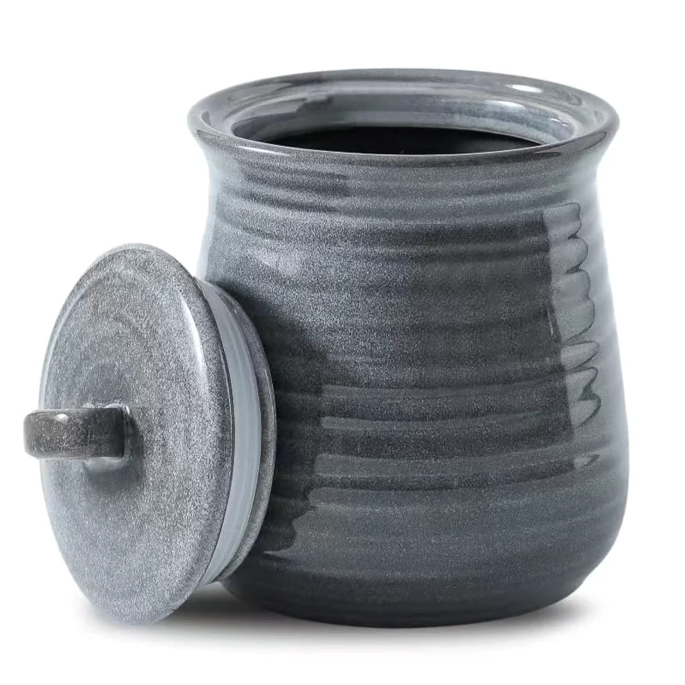 HASENSE Storage Jar, 30 oz, Grey