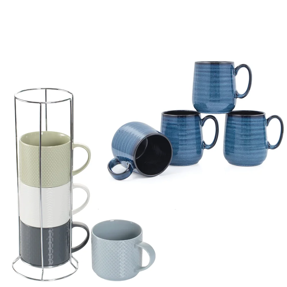 HASENSE Embossed Kitchen Bundle, Blue