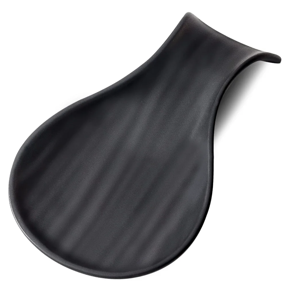 HASENSE Matte Spoon Rest, 7 in, Matte Black