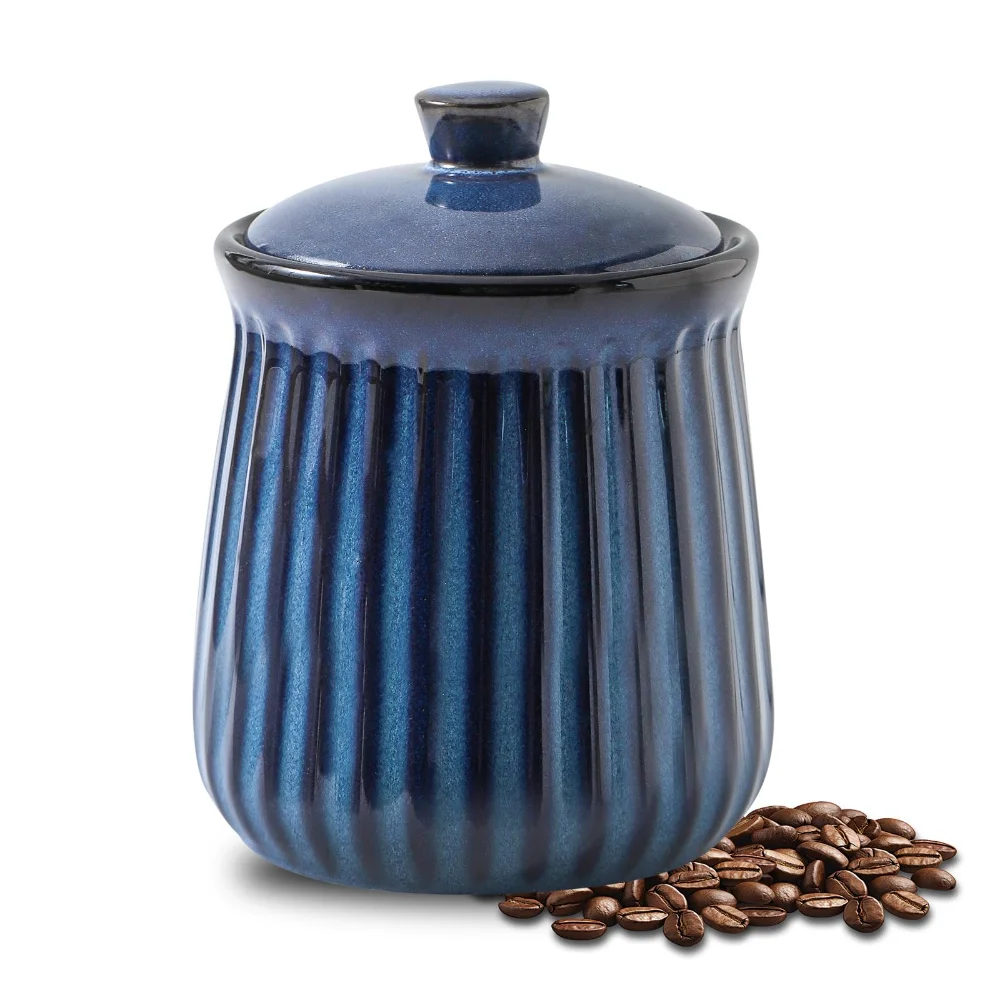 HASENSE Storage Jar, 35 oz, Blue