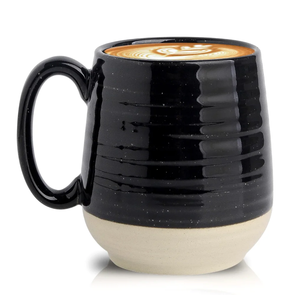 HASENSE Coffee Mugs, 20 oz, Black