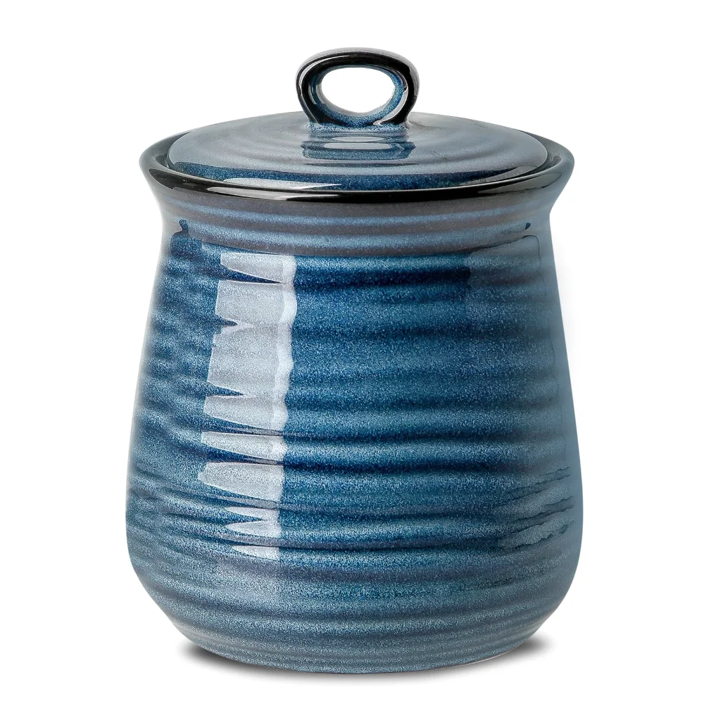 HASENSE Storage Jar, 35 oz, Navy