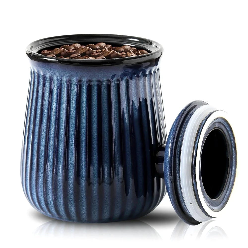 HASENSE Storage Jar, 88 oz, Blue