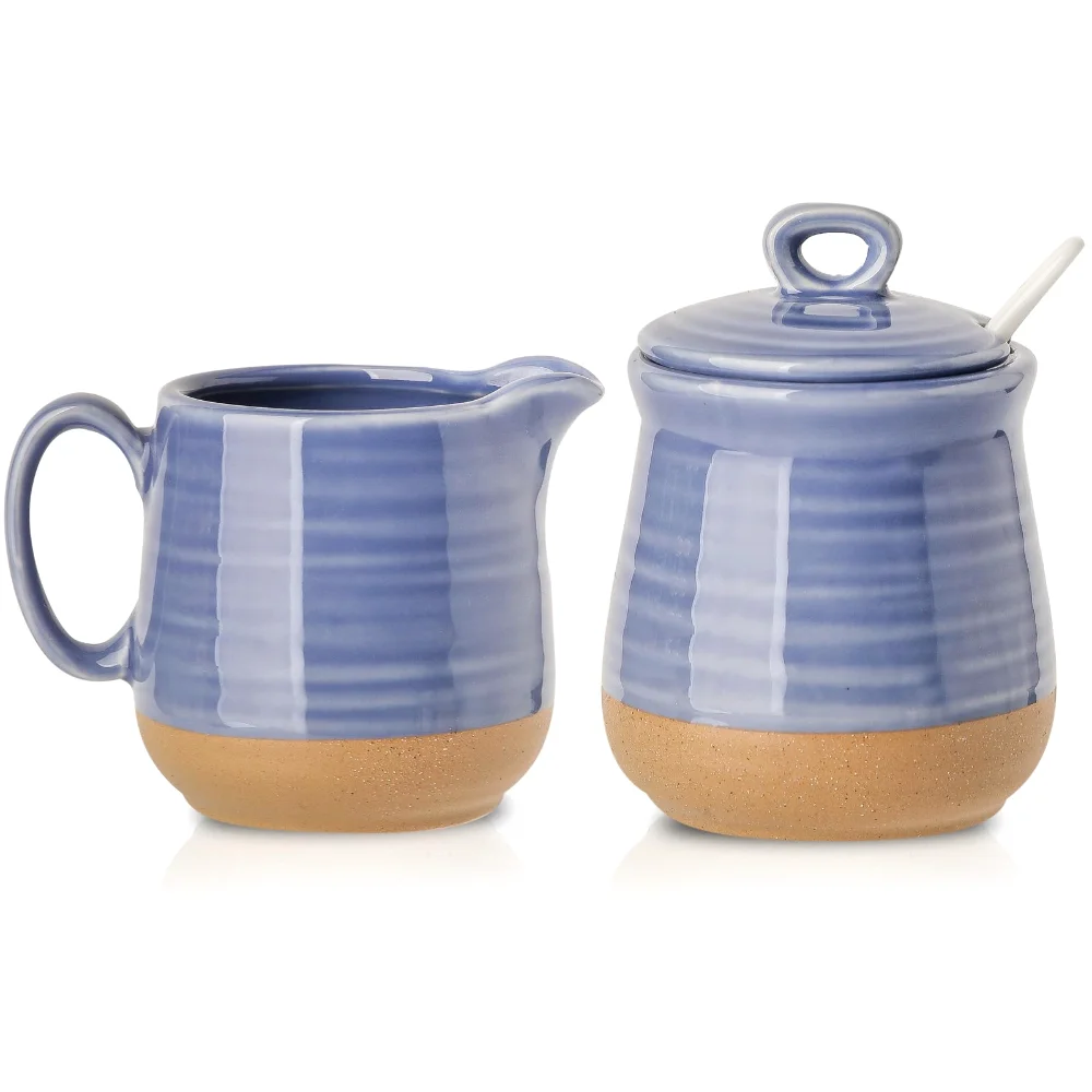 HASENSE Vintage Sugar Set & Bowl Bundle, Purple