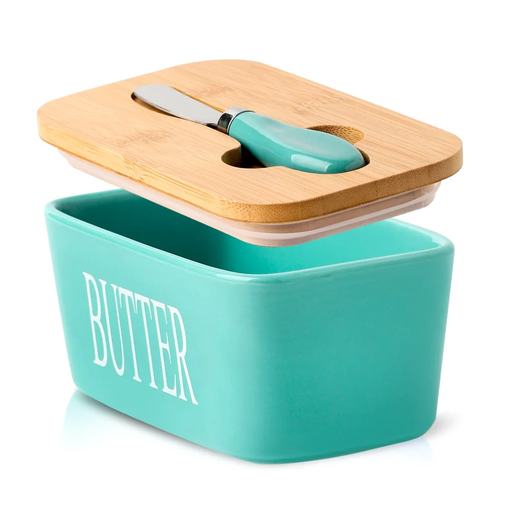 HASENSE Butter Dish, Turquoise