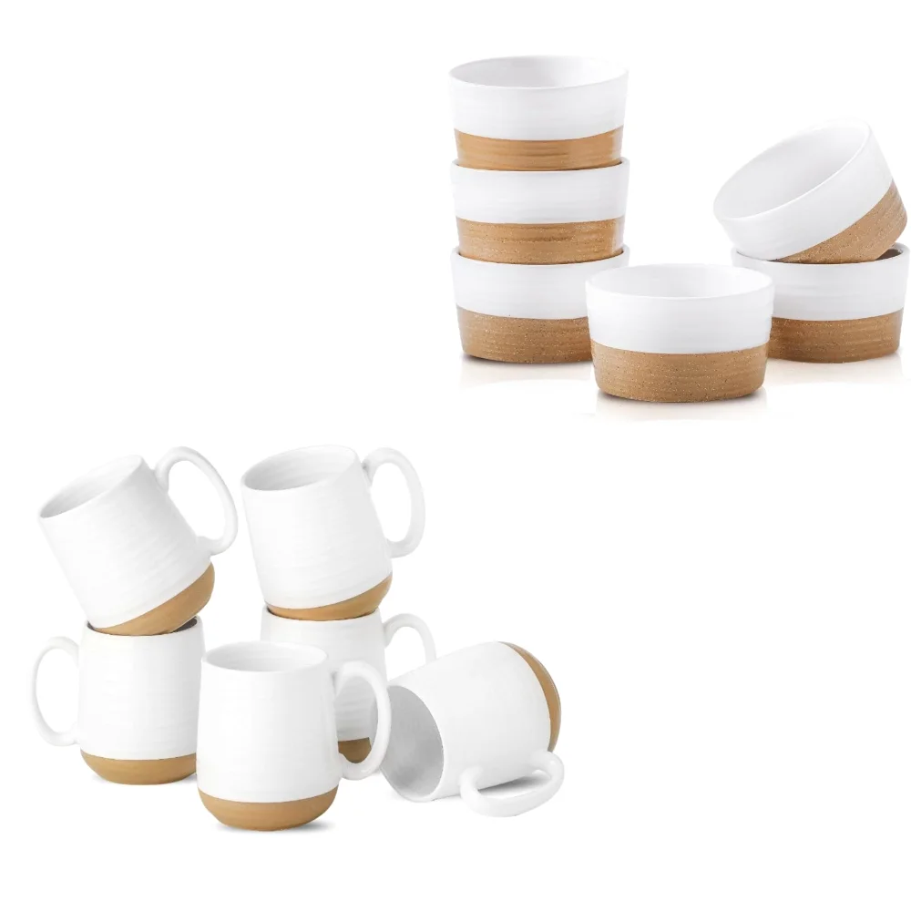 HASENSE Mug & Ramekin Bundle, White