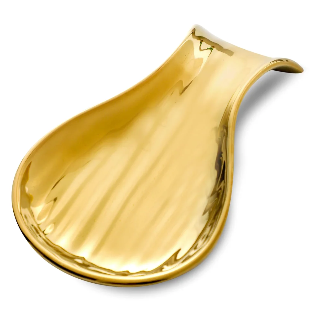 HASENSE Spoon Rest, 7 in, Gold