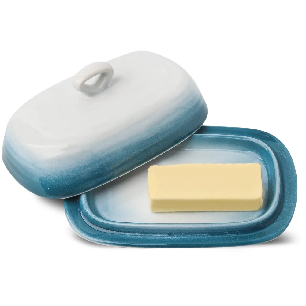 HASENSE Butter Dish, Dark Blue