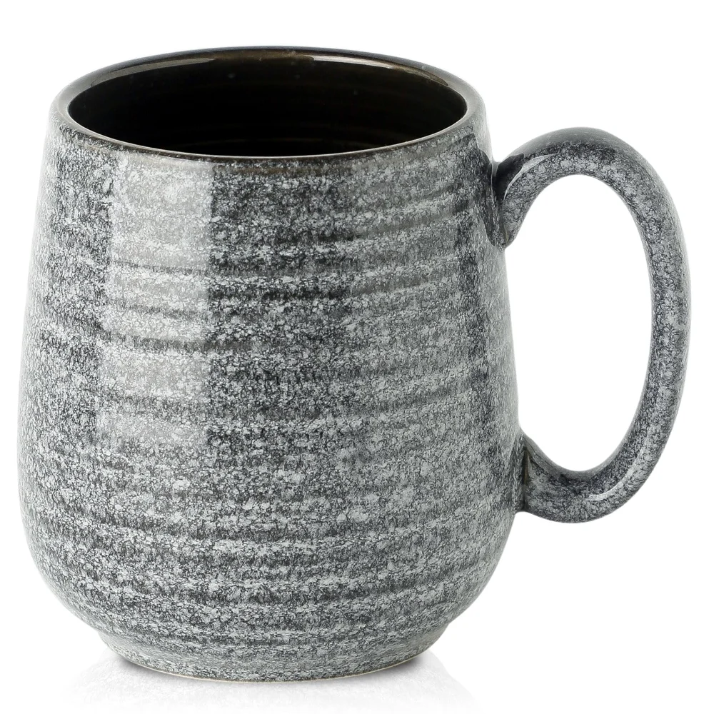 HASENSE Coffee Mugs, 20 oz, Dark Grey
