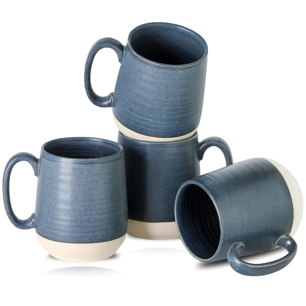 HASENSE Mug & Butter Dish Bundle, Blue