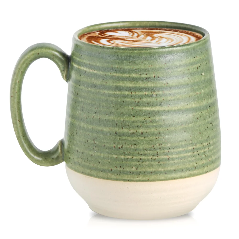 HASENSE Coffee Mugs, 20 oz, Green