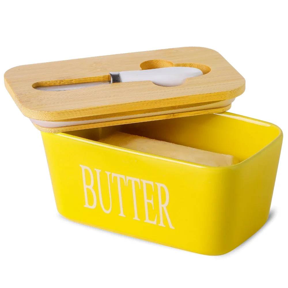 HASENSE Butter Dish, Yellow