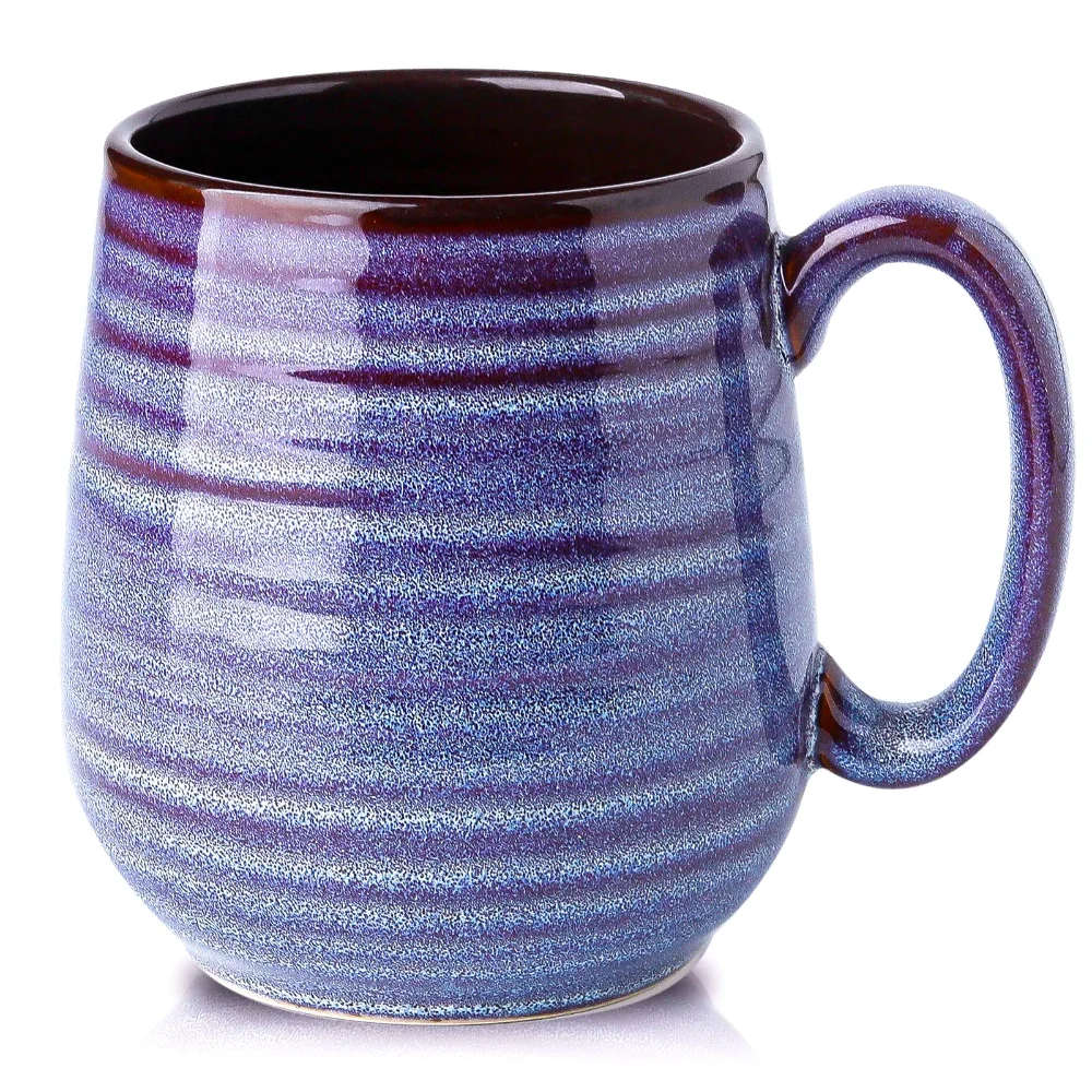 HASENSE Coffee Mugs, 20 oz, Purple