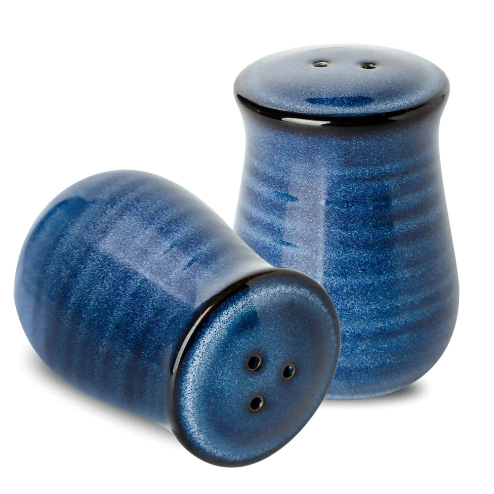 HASENSE Salt & Pepper Shakers (Set of 2), Blue